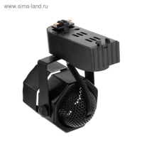 Трековый светильник под лампу Gu5.3, восемь граней, корпус черный Трековый светильник под лампу Gu5.3, восемь граней, корпус черный