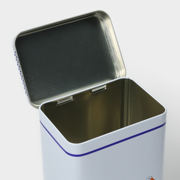 Банка для сыпучих продуктов &laquo;Гуси&raquo;,2,7 л, 13,5 х 9,5 х 21,5 см, жесть