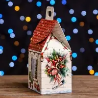 Подарочная коробка &laquo;Домик Тёплая сказка&raquo;,9.1&times;7&times;15.7 см
