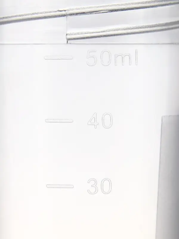 Контейнер для биоматериалов 60 мл, завинчивающаяся крышка, матовое окно, индивидуальная упаковка