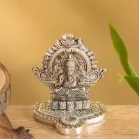 Подставка под благовония "Ганеша в храме" алюминий 6,5х7,5х8,5 см