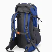 Рюкзак тур 65+5л, 30*20*53, отдел на шнурке, 5нар+2вн кармана, цвет синий