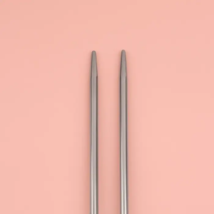 Спицы для вязания, прямые, d=3.5 мм, 35 см, 2 шт.