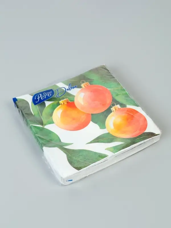 Салфетки бумажные трёхслойные &laquo;Апельсиновые шары&raquo;, 33х33, 20 шт