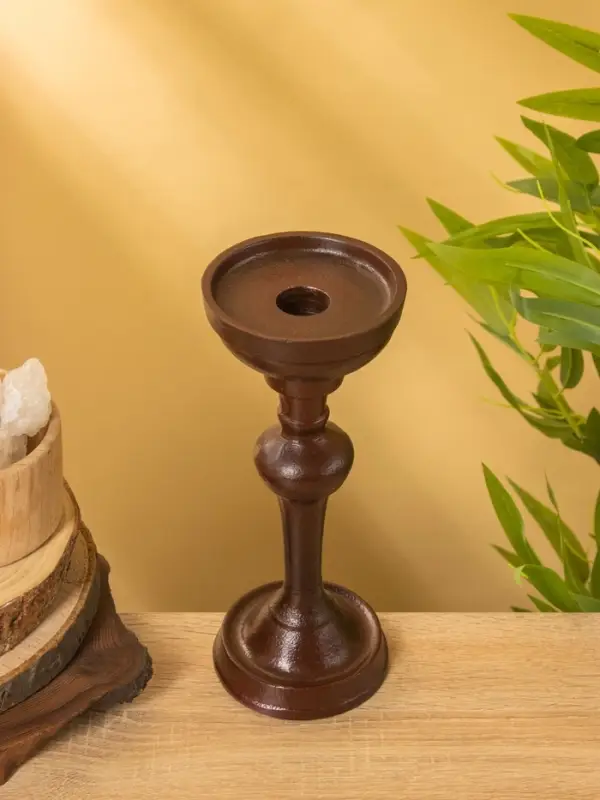 Подсвечник "Бордо" алюминий 9х9х23 см