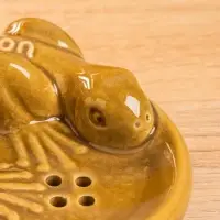 Мыльница "Хвостатый геккон" керамика, цв. коричневый, 11х11х3 см