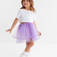 Юбка сетка детская KAFTAN, сиреневый, размер 28