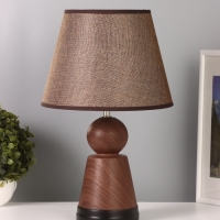 Лампа настольная "Мудрость" 1х40Вт Е27 коричневый 25х25х39,5см МОДЕЛЬ: