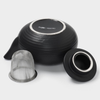 Чайник заварочный с ситом 0,75 л, Magistro Black Swan, черный