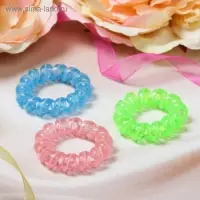 Резинка для волос "Пружинка" полоса, микс