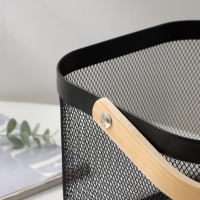 Корзинка универсальная LaDо́m, 26,5&times;25,5&times;18 см, цвет чёрный