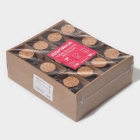 Набор стеклянных баночек для сыпучих продуктов с пробковой крышкой Доляна &laquo;Парфе. Звезда&raquo;, 50 мл, 6,6&times;6,8&times;3,9 см, 12 шт