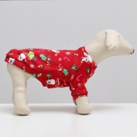 Кофта новогодняя для животных "Подарки", размер XS, красный (ДС 20, ОШ 22, ОГ 30 см) Кофта новогодняя для животных "Подарки", размер XS, красный (ДС 20, ОШ 22, ОГ 30 см)