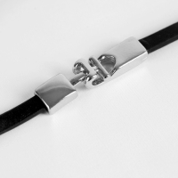 Браслет кожа &laquo;Шаман&raquo; пластина, цвет серебро, 35,5 см