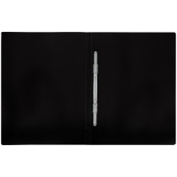 Папка с пластиковым скоросшивателем А4, 500 мкм, корешок 14 мм, Calligrata, до 100 листов, чёрная