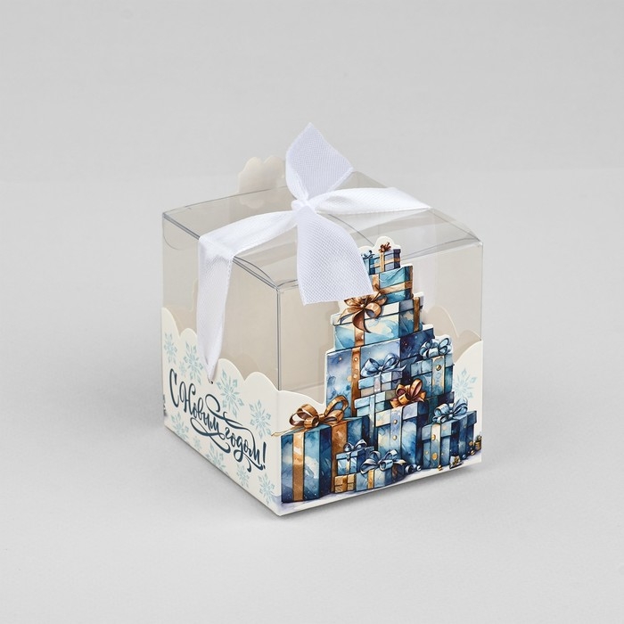 Коробка подарочная новогодняя складная «Новогодние подарки», 7 х 7 х 7 см, Новый год Коробка подарочная новогодняя складная «Новогодние подарки», 7 х 7 х 7 см, Новый год