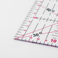 Линейка для квилтинга и пэчворка, 30 &times; 15 см, толщина 3 мм, цвет МИКС