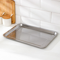 Поднос из нержавеющей стали, 40&times;30&times;2 см (+/- 1см)