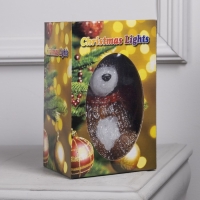 Светодиодная фигура &laquo;Медвежонок в шапке&raquo; 21 &times; 11 &times; 11 см, акрил, 20 LED, батарейки ААх2 (не в комплекте), свечение белое