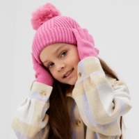 Комплект шапка и перчатки KAFTAN р.52-54 розовый Комплект шапка и перчатки KAFTAN р.52-54 розовый