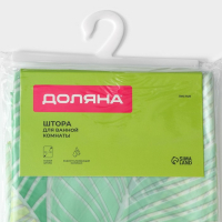 Штора для ванной Доляна &laquo;Листья&raquo;, 180&times;180 см, EVA
