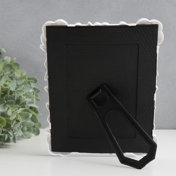 Фоторамка пластик 10х15 см Фоторамка пластик 10х15 см "Розарий" белая 22х17 см