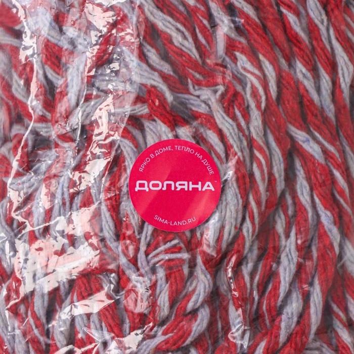 Насадка для швабры верёвочная Доляна, хлопок, 31&times;10&times;6,5, цвет МИКС