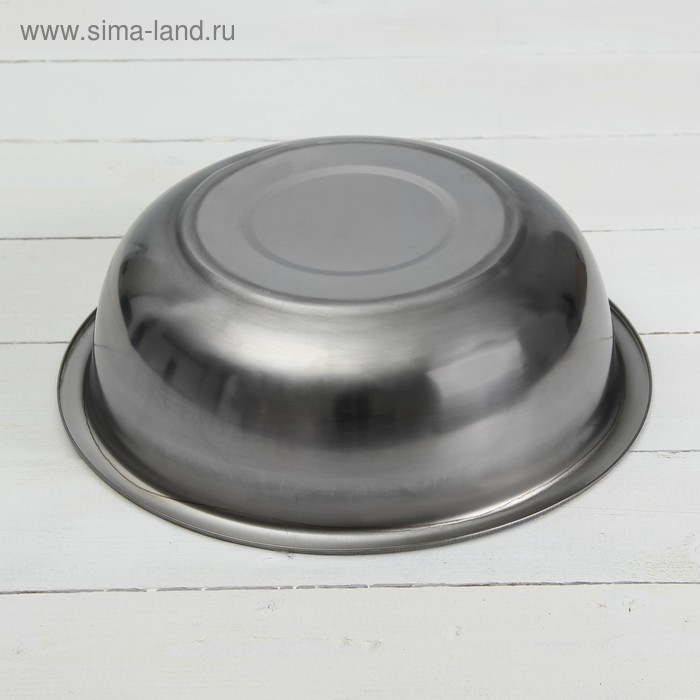 Миска из нержавеющей стали &laquo;Мэйли&raquo;, 3 л, 29&times;9 см, цвет серябряный