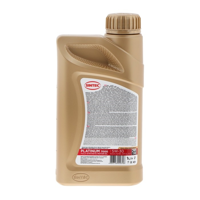 Моторное масло Sintec Platinum 5W-30 SN/CF, синтетика, 801938, 1 л Моторное масло Sintec Platinum 5W-30 SN/CF, синтетика, 801938, 1 л