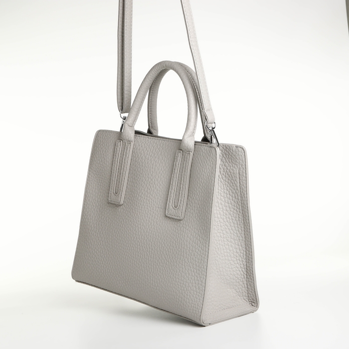 Сумка женская на молнии, TEXTURA, средний размер, цвет серый Сумка женская на молнии, TEXTURA, средний размер, цвет серый