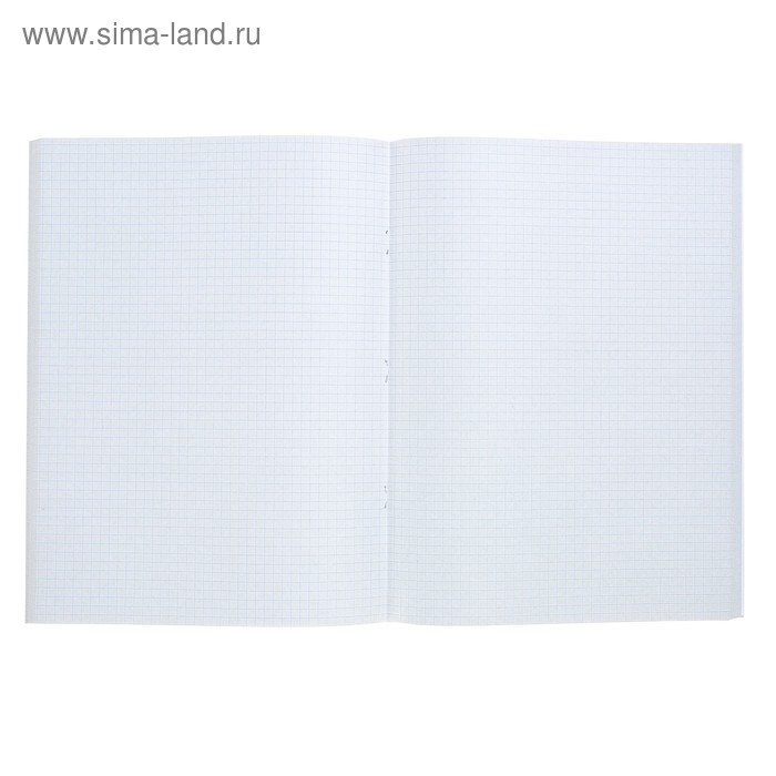 Тетрадь А4, 96 листов в клетку "Синяя", бумвинил, блок офсет