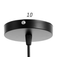 Светильник BayerLux 1666/1BK E27 40Вт черный 13х13х21 см