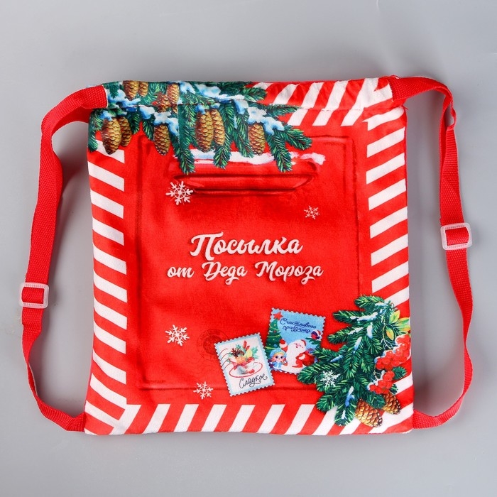 Сумка детская новогодняя «Посылка от Деда Мороза», 35 х 30 см., на новый год Сумка детская новогодняя «Посылка от Деда Мороза», 35 х 30 см., на новый год