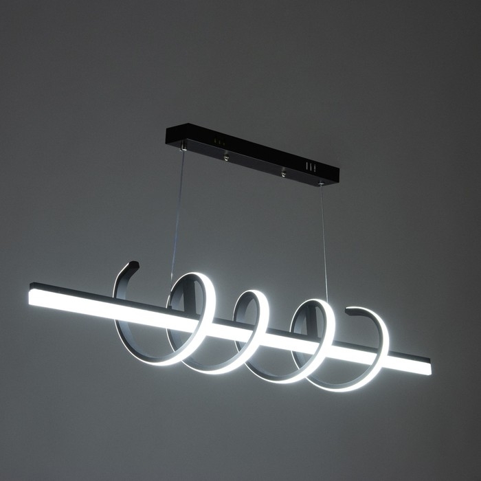 Светильник "Вихрь" LED 38Вт 6000К чёрный 100х18-110 см