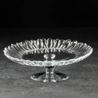 Блюдо на ножке стеклянное Aurora, d=20,5 см