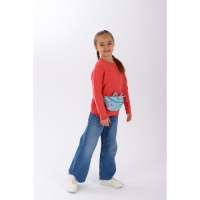 Сумка детская поясная Magiс unicorn на молнии, цвет голубой