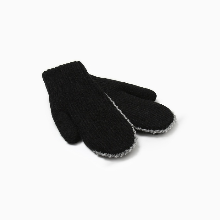 Варежки женские MINAKU, цвет черный, 22 см Варежки женские MINAKU, цвет черный, 22 см