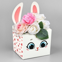 Коробки для мини букетов &laquo;Зайка&raquo;, 12 &times; 20 &times; 10 см
