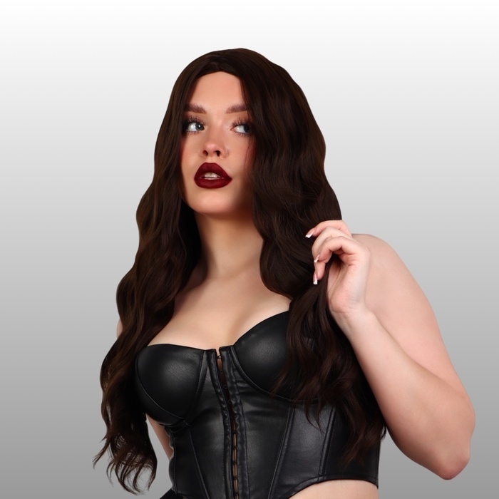 Парик искусственный, имитация кожи, 60 см, 160 гр, цвет русый