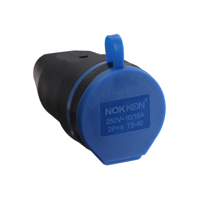 Розетка переносная с защитной крышкой, с з/к, 220 В, каучук, черная Розетка переносная с защитной крышкой, с з/к, 220 В, каучук, черная