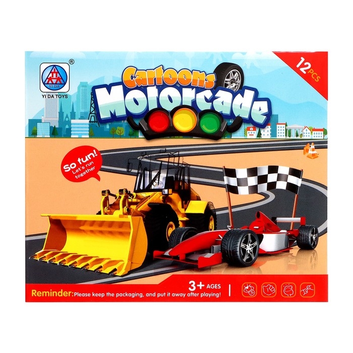 Набор инерционных машин &laquo;Город&raquo;, 12 штук