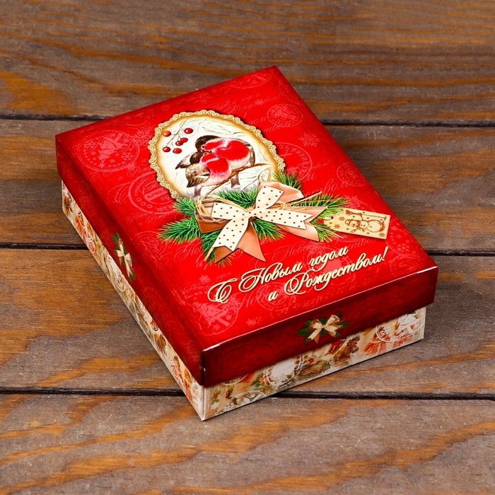 Подарочная коробка Подарочная коробка "Новогодние истории", 16,5 х 12,5 х 5,2 см