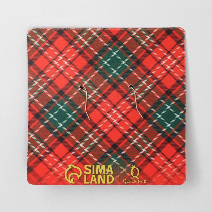 Новый год! Серьги &laquo;Новогодние&raquo; шар-венок, цветные в золоте