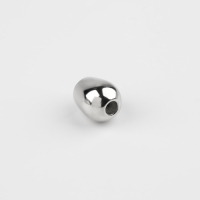 Наконечник для шнура, d = 4 мм, 12 × 10 мм, 10 шт, цвет серебряный Наконечник для шнура, d = 4 мм, 12 × 10 мм, 10 шт, цвет серебряный