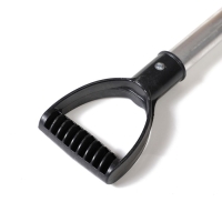 Лопата для уборки снега, пластиковый ковш 480 &times; 360 мм, алюминиевая планка, алюминиевый черенок, &laquo;Циклон&raquo;