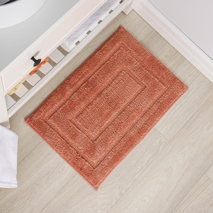 Коврик для дома SAVANNA &laquo;Мягкость&raquo;, 40&times;60 см, цвет розовый