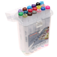 Набор маркеров для скетчинга двусторонние 18 штук/18 цветов Набор маркеров для скетчинга двусторонние 18 штук/18 цветов