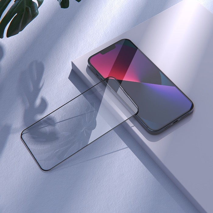 Защитное стекло Hoco A26, для iPhone 13 mini, с защитной сеткой для микрофона, черная рамка Защитное стекло Hoco A26, для iPhone 13 mini, с защитной сеткой для микрофона, черная рамка