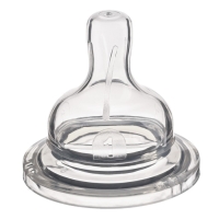 Соска на  бутылочку, антиколиковая, от 6 мес.,  Крошка Я, широкое горло,  медленный поток,  &Oslash;50 мм.