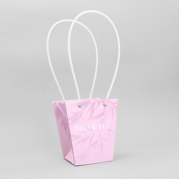 Переноска для цветов &laquo;Благодарю&raquo;, 13.5 х 15 х 9.5 см